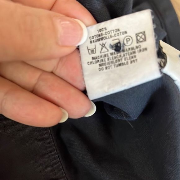 European Culture Womens Blouse Buttoned Quarter Sleeve Fitted Blue Black Small - Picture 12 of 12